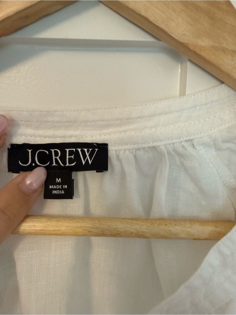 J crew white linen cabana top - Picture 3 of 8